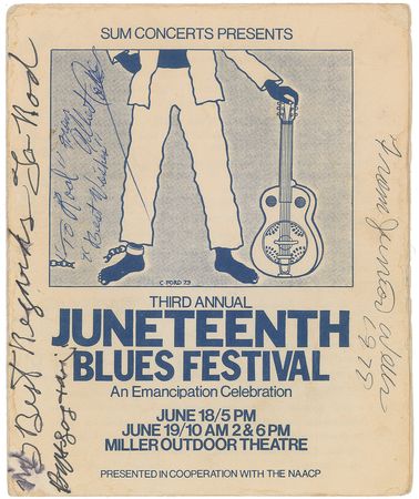 Lot #584 Blues Musicians Program - Image 1