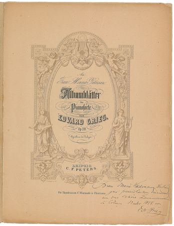 Lot #574 Edvard Grieg Sheet Music - Image 2