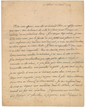 Lot #529 Voltaire: Voltaire fights against piracy and a Jesuit gossipmonger - Image 1