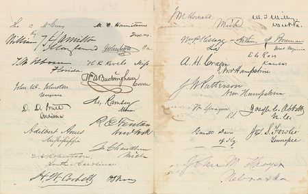 Lot #345 41st Congress Signatures - Image 2