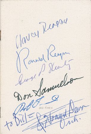 Lot #233 Ronald and Nancy Reagan Program - Image 1