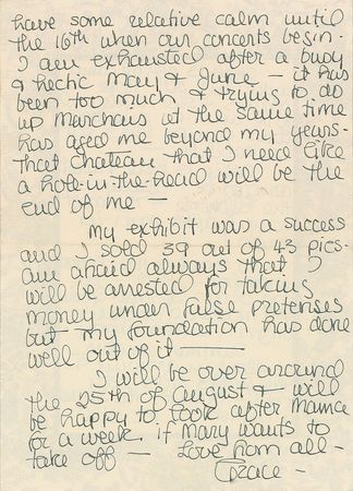 Lot #694 Grace Kelly Handwritten Letter Signed - Image 4