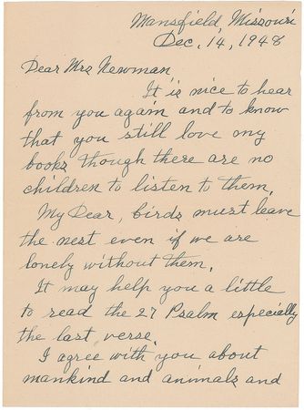 Lot #535 Laura Ingalls Wilder: Announcing the opening of Detroit’s “Laura Ingalls Wilder Branch Library” - Image 1