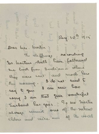 Lot #547 Theodore Dreiser Handwritten Letter Signed - Image 1