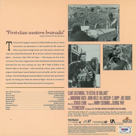 Lot #729 Clint Eastwood Laser Disc - Image 2