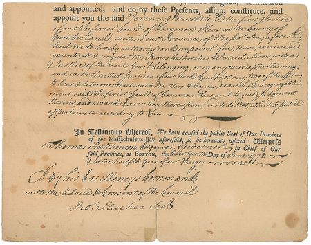 Lot #408 Artemas Ward Signed Document - Image 2
