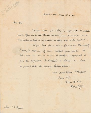 Lot #377 Rufus King - Image 1