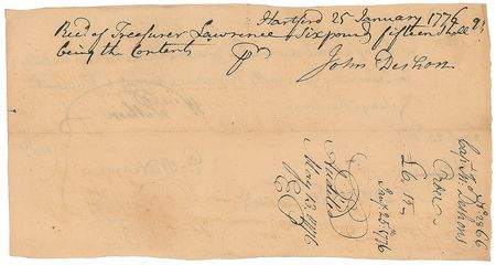 Lot #363 Oliver Ellsworth Signed Document - Image 2