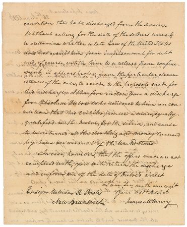 Lot #271 James McHenry Handwritten Letter Signed - Image 2