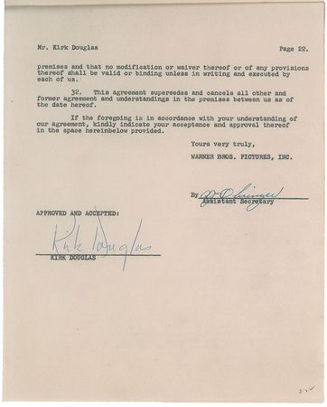 Lot #726 Kirk Douglas Group Lot - Image 4