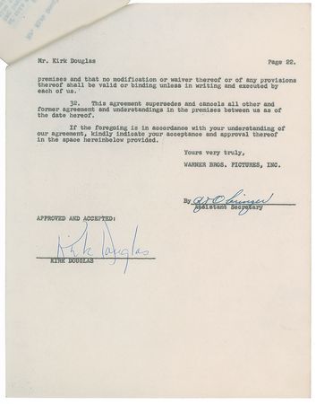 Lot #726 Kirk Douglas Group Lot - Image 6