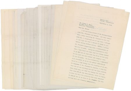 Lot #450 Charles Lindbergh: Unusual Lindbergh archive, reaffirming his “great confidence in the integrity and fairness of the medical profession” - Image 4