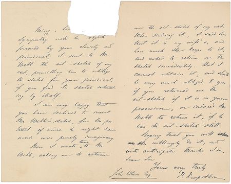 Lot #309 Peter Kropotkin Handwritten Letter Signed - Image 2