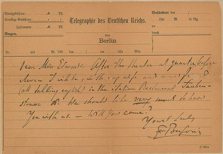 Lot #570 Ferruccio Busoni Handwritten Letter Signed - Image 4
