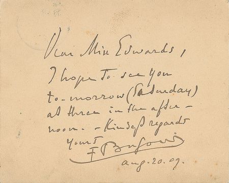 Lot #570 Ferruccio Busoni Handwritten Letter Signed - Image 5