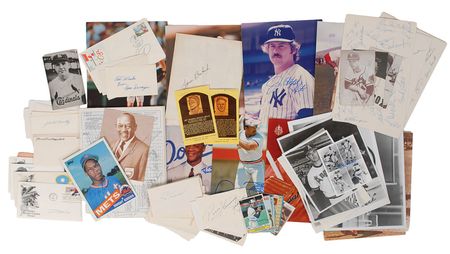 Lot #785 Athletes: Massive sports collection highlighted by Hall of Famers Traynor, Dean, and Schalk - Image 2