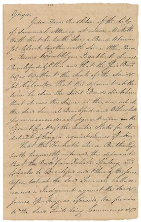 Lot #267 George Walton Signed Document - Image 1