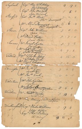 Lot #264 Sherman, Williams, and Wolcott: Unique early compilation of Connecticut signers - Image 3