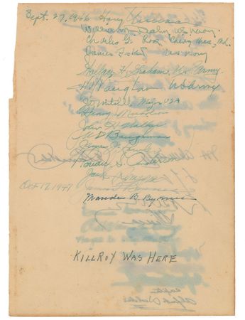 Lot #94 Harry S. Truman: One-of-a-kind guest book from the ?Sacred Cow,? Truman?s Air Force One - Image 6