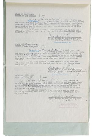 Lot #638 Strike Up the Band Signed Document - Image 2
