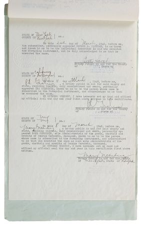 Lot #638 Strike Up the Band Signed Document - Image 3