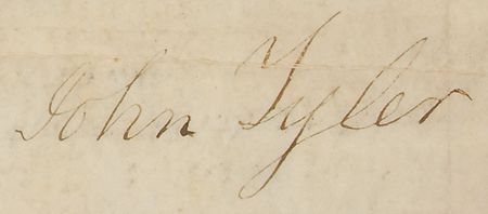 Lot #35 John Tyler: Tyler-approved 1843 land grant for a Creek Tribe Indian - Image 2