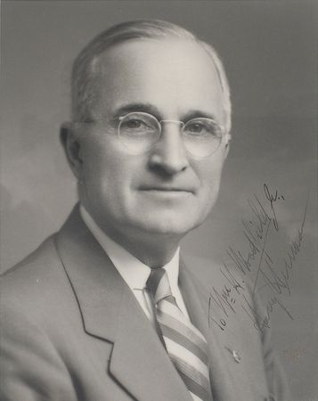 Lot #218 Harry S. Truman Signed Photograph - Image 2
