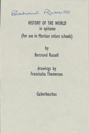 Lot #395 Bertrand Russell Booklet - Image 2