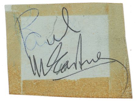 Lot #598 Beatles: Lennon and McCartney Signatures - Image 1