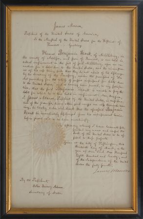 Lot #5009 James Monroe and John Quincy Adams