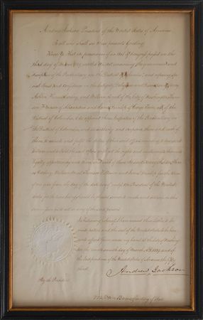 Lot #5013 Andrew Jackson and Martin Van Buren