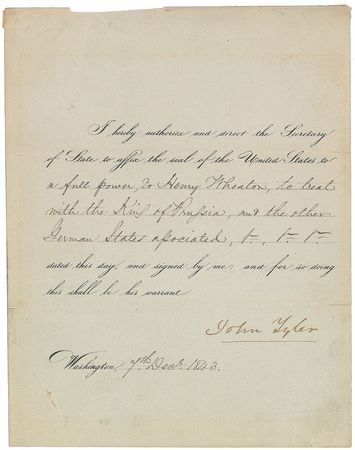 Lot #5018 John Tyler