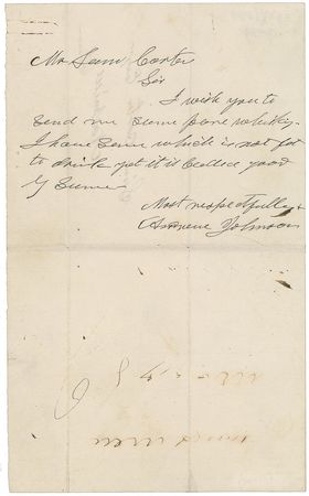 Lot #5030 Andrew Johnson