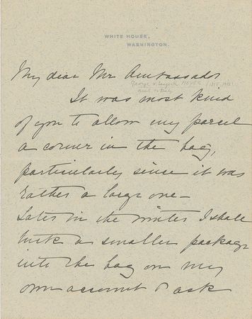 Lot #5052 Theodore and Edith Roosevelt - Image 1