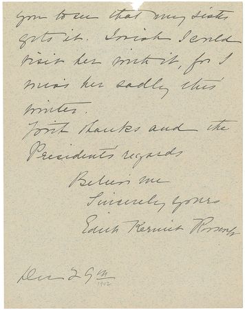 Lot #5052 Theodore and Edith Roosevelt - Image 2