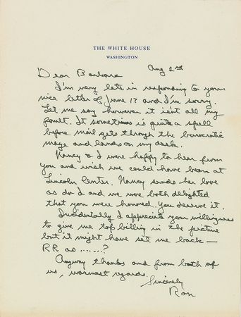 Lot #5096 Ronald Reagan - Image 1