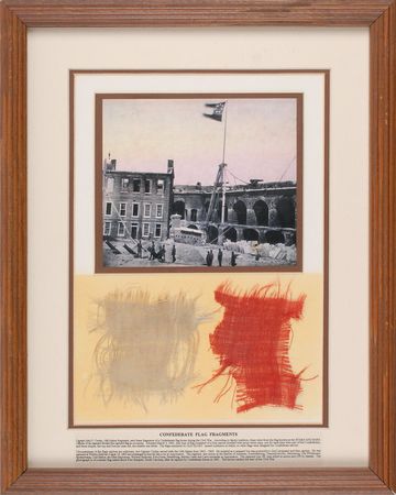 Lot #363 Confederate Flag Remnants Flag Remnants - Image 1