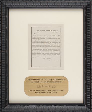 Lot #54 Abraham Lincoln Assassination: ?An honest man, a noble patriot, and sagacious statesman has fallen!? - Image 2
