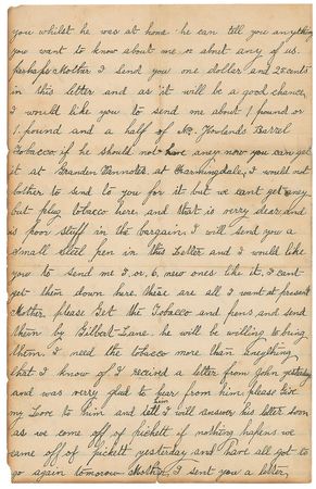Lot #357 14th New Jersey Regiment Flag Remnant and Letter - Image 2