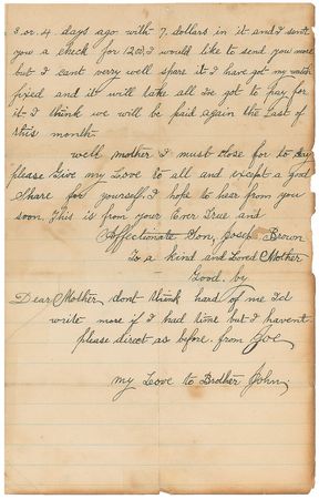 Lot #357 14th New Jersey Regiment Flag Remnant and Letter - Image 3