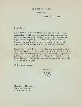 Lot #97 Dwight D. Eisenhower Typed Letter Signed - Image 1