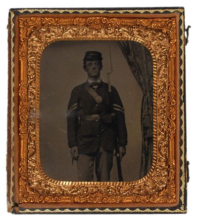 Lot #398 Union Soldier Tintype - Image 1