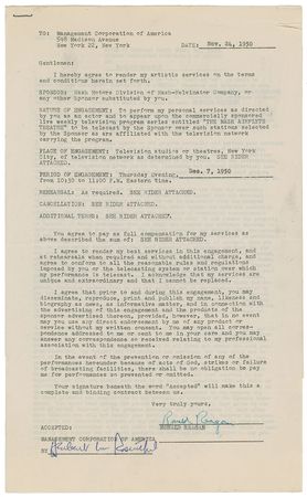 Lot #120 Ronald Reagan Signed Document - Image 1