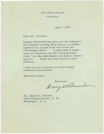 Lot #151 Dwight D. Eisenhower Typed Letter Signed - Image 1