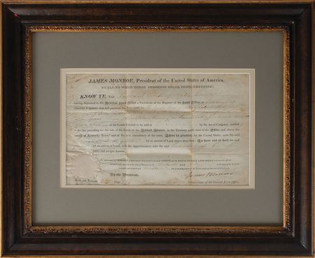 Lot #23 James Monroe Signed Document - Image 2