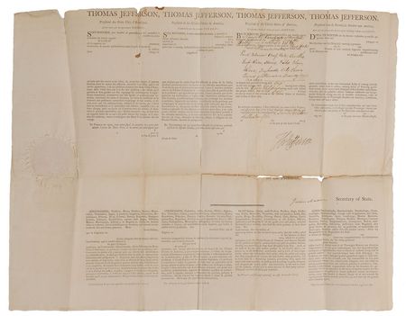 Lot #13 Thomas Jefferson and James Madison: