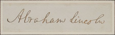 Lot #53 Abraham Lincoln Signature - Image 2