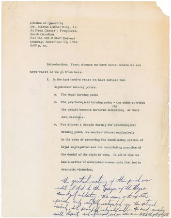 Lot #201 Martin Luther King, Jr: 