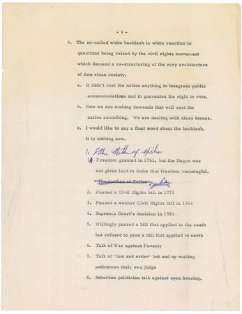 Lot #201 Martin Luther King, Jr: 