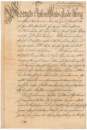 Lot #314 King George III Signed Letter - Image 1